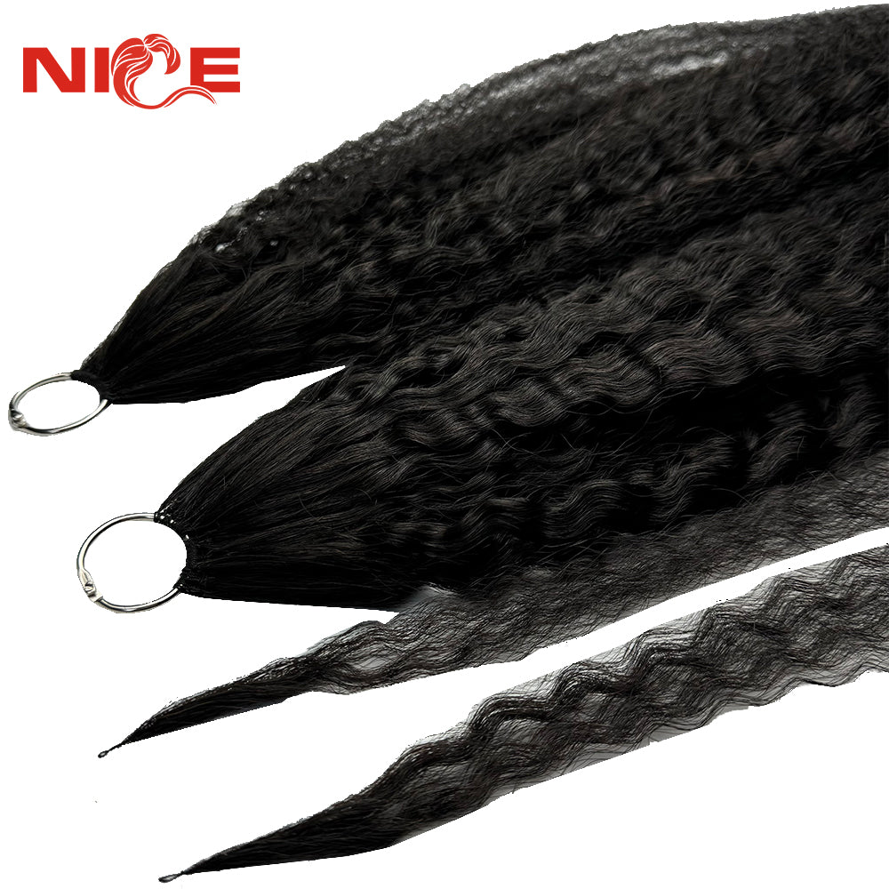 Best Price small circle feather hairs Vendor Invisible High Quality Double Drawn 100% Human Hair small circle feather hair