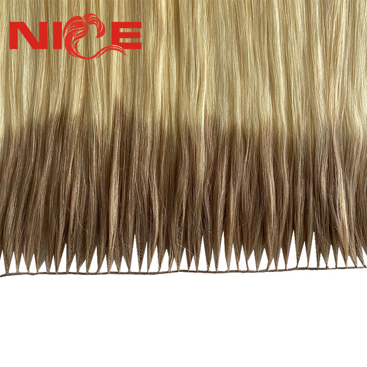 שיער 100% טבעי בלתי מעובד מחובר אל השיער הטבעי צמידי שיער/שיטת הנוצה