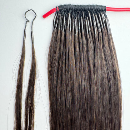 고급 품질 붙임머리 60번 613번 황금색 화이트 포인트 컬러 유팁 땋기 붙임머리