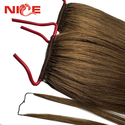 한국 시장 인기 버진 레미 헤어 제품 깃털 헤어 익스텐션 노팁 헤어 익스텐션