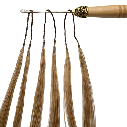 Wholesale 100% Virgin Raw Human Hair Vendors High Quality Natural Hair Extensions Soft Tip Double Line String Korean Style