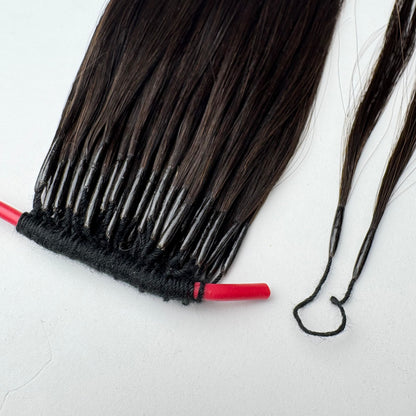 고급 품질 붙임머리 60번 613번 황금색 화이트 포인트 컬러 유팁 땋기 붙임머리