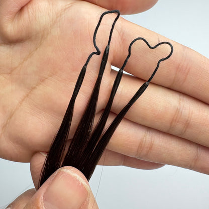 고급 품질 붙임머리 60번 613번 황금색 화이트 포인트 컬러 유팁 땋기 붙임머리