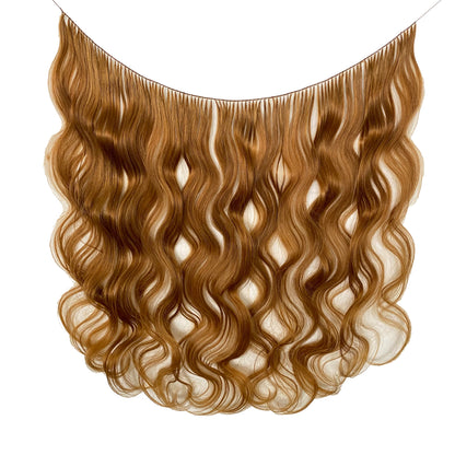 שיער 100% טבעי בלתי מעובד מחובר אל השיער הטבעי  צמידי שיער/שיטת הנוצה