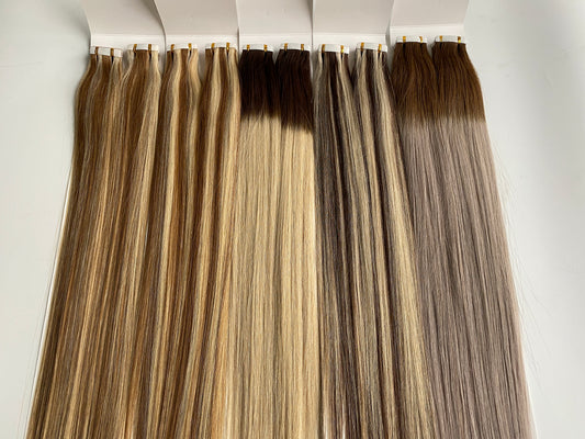 Tape In Hair Extensions Base Piece - Unprocessed Virgin Hair ColorBase™