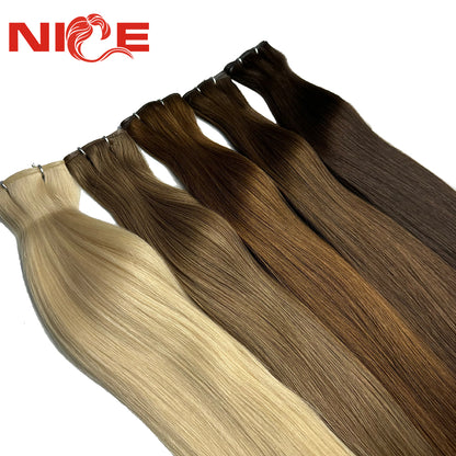 Genius Weft Hair Extensions - Ultra-Thin Cuttable 100% Virgin Human Hair