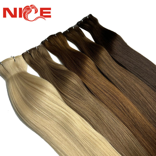 Genius Weft Hair Extensions - Ultra-Thin Cuttable 100% Virgin Human Hair