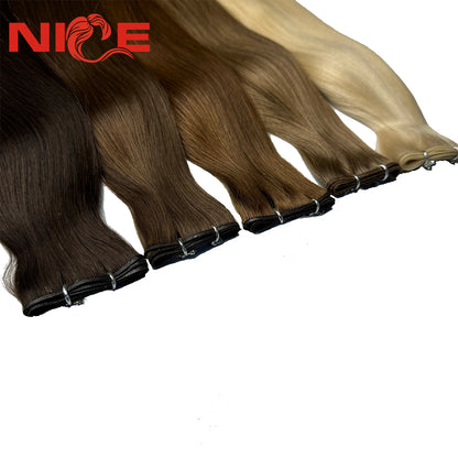 Genius Weft Hair Extensions - Ultra-Thin Cuttable 100% Virgin Human Hair